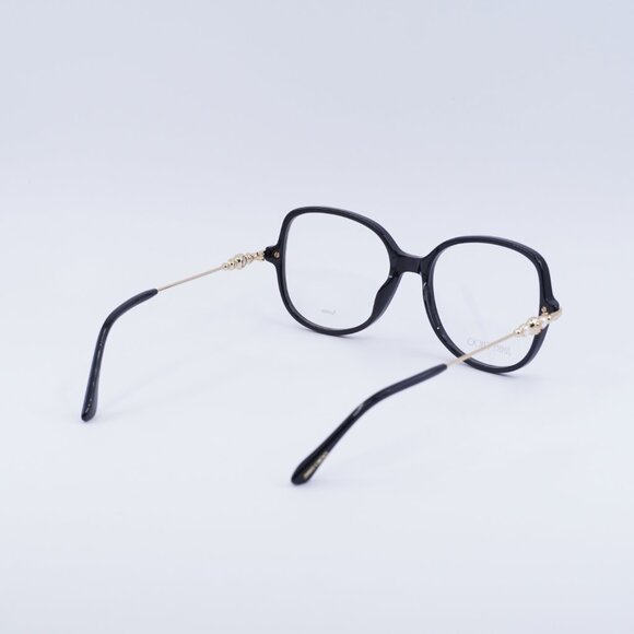 Jimmy Choo JC356 0807 00 Eyeglasses Black/Gold 54mm Square Frame - Picture 5 of 10